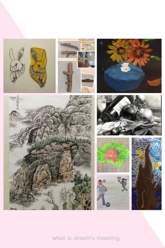 墻上貼著許多海報描述已自動生成